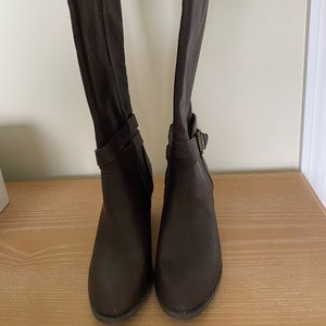 Bass Hana Brown Leather riding boots